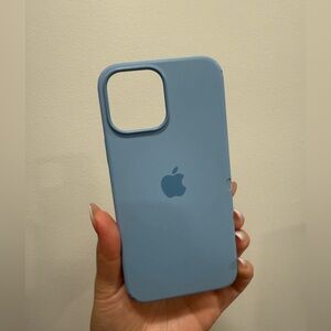 iPhone 13 Pro Max Silicone Case with MagSafe - Blue Fog